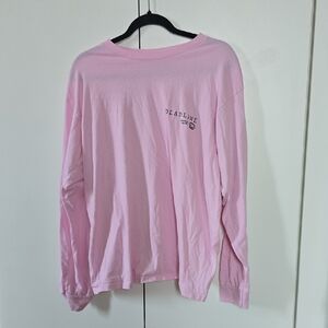Pink Long Sleeve Men's Tee